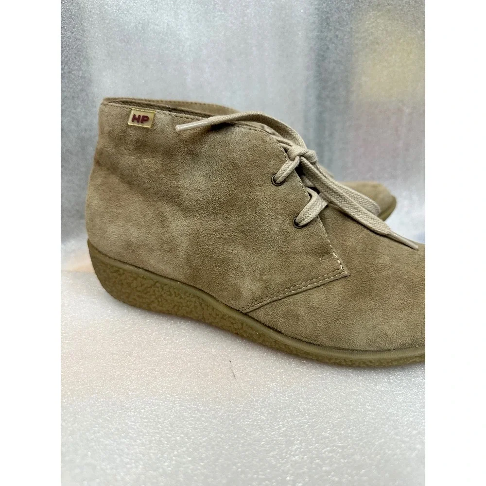 HP Suede Chukka‎ Boots Mens Tan Lace Up Ankle Boots Casual Fashion Footwear 7W